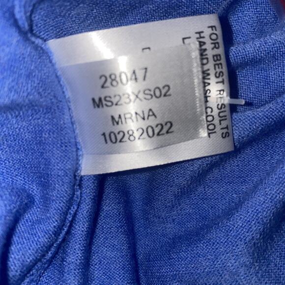 Peter Millar Mens Sz XXL Sweater Crown Crafted Excursionist Flex Merino Blue - Picture 6 of 6